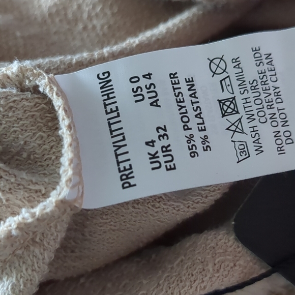 PrettyLittleThing Stone Pocket Detail Cargo Joggers size 0 - Picture 9 of 11
